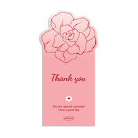 Autocollants de remerciement Camélia rose - Étiquettes décoratives pour boîtes cadeaux - Étiquettes autocollantes