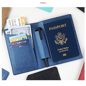 Porta Pasaportes de Viaje de PU de Lujo al por Mayor, Funda de Cuero y Juego de Etiquetas para Equipaje, Logotipo Personalizado, Sublimación en Blanco - Product Image 3
