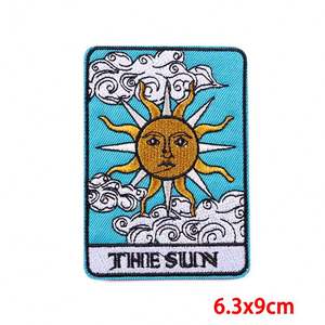 Toppe Ricamate Personalizzate Fai-da-Te da Applicare con Ferro da Stiro, Badge a Forma di Fiore dei Tarocchi per Camicie e Cappelli, Patch Ricamate Termoadesive - Product Image 6