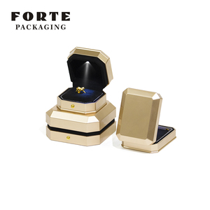 FORTE Custom Logo Simple Plastic Jewelry Box for Earrings Rings <b>Bracelet</b> Bangle Set-Wedding Pendant <b>Bracelet</b> Jewellery Packing - Product Image 2