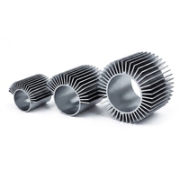 Dissipateur thermique LED COB personnalisé, usiné CNC, série 6000, en aluminium extrudé, tempériture T5, pour le refroidissement automobile