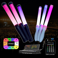 Bâton lumineux Kpop avec contrôle par zones pour 10 groupes, pour effets de scène de concert, personnalisable