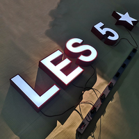 Enseigne extérieure en aluminium avec logo pour hôtels et bureaux, mini enseigne à lettres découpée au laser pour les entreprises