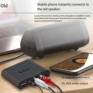 Récepteur <span class=keywords><strong>audio</strong></span> <span class=keywords><strong>Bluetooth</strong></span> 5.3 BT, prise AUX 3,5 mm, prise <span class=keywords><strong>RCA</strong></span>, lecteur USB, lecture intelligente, adaptateur <span class=keywords><strong>audio</strong></span> stéréo sans fil pour TV, kit voiture - Product Image 3