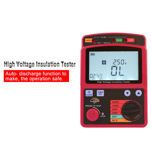 Testeur de résistance d'isolement numérique GM3123 haute tension, tension de test 520V, plage de mesure 0-999, alimentation 12V CC, précision - Product Image 3