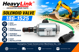 Válvula Solenoide de 24V 186-1525, Repuesto para Excavadora, Válvula de Control Hidráulico para CAT 120H 140H 160H 515 525 535B - Product Image 2