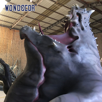 Sculpture d'art géante extérieure WONDECOR, monstre extraterrestre, sculpture en fibre de verre