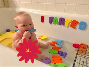 Set di <span class=keywords><strong>Lettere</strong></span> e Numeri in Schiuma Eva Ecologica per <span class=keywords><strong>Giochi</strong></span> Educativi in Vasca da Bagno, Giocattoli per Bambini - Product Image 2