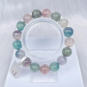 Pulsera de cuentas de cristal de fluorita, pulsera curativa, joyería de fluorita, pulsera de piedras preciosas de fluorita al por mayor - Product Image 1