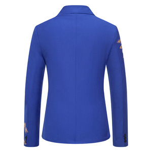 Blazer Décontracté <span class=keywords><strong>Homme</strong></span> pour Spectacles, Manteau Léger Imprimé Style Coréen, Veste Ample <span class=keywords><strong>Tendance</strong></span> pour Coiffeur - Product Image 6