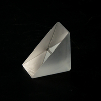 Prisme pyramide en cristal, prisme arc-en-ciel à générateur d'énergie triangulaire, lentille auriculaire à Cube lumineux, vente en gros
