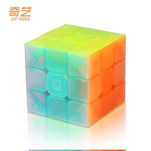 QiYi Warrior W Mainan Puzzle Profesional 3x3x3 Stickerless Jelly Magic Cube Mini <span class=keywords><strong>3</strong></span> Lapis Speed Cube untuk Anak-anak Hadiah - Product Image 3