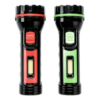 Lampe torche LED de secours robuste avec lumière latérale COB, double éclairage, protection contre les surcharges, portable, pour situations d'urgence