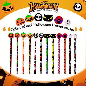 Lot de 12 crayons HB de haute qualité pour enfants, mignons, à motif de dessin animé, avec gomme intégrée, pour sac d'Halloween, idéal comme cadeau - Product Image 4