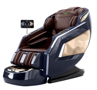 Fauteuil de massage électrique Shiatsu VD-A015 avec rail extra-long, zéro gravité, pour le corps entier, avec massage des pieds par roulement, OEM et ODM