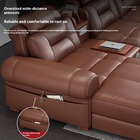 Première couche en cuir véritable Art canapé moderne Simple Design de luxe petit appartement lumière luxe Chaise Longue pour salon