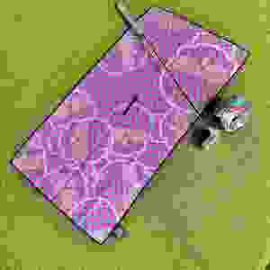 Serviette de golf en microfibre recyclée à séchage rapide, tricotée, à motif gaufré, avec fente, personnalisable avec logo, pour la vente en gros - Product Image 1