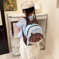 Kinderrucksack für den Kindergarten mit Niedlichen Kleinen Pilz- und Tiermotiven, Umweltfreundlicher Oxford-Stoff-Rucksack für Valentinstag und Neujahr