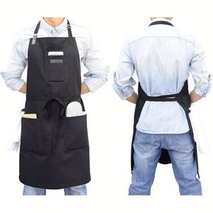 Tablier de chef en toile multi-poches, direct usine, transfrontalier, écologique et durable, unisexe, pour le jardinage et le travail de charpentier - Product Image 2