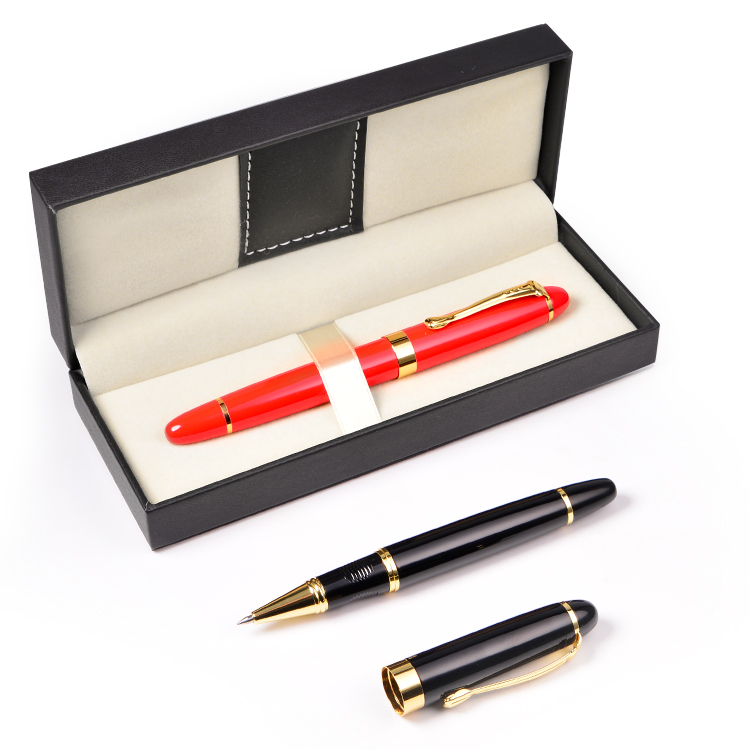 Заводская оптовая цена, металлическая ручка с полиуретановой коробкой, рекламный подарочный набор, офисные и школьные принадлежности, шариковая ручка с чехлом