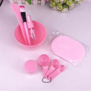 Vente flash : lot de 9 pièces pour <span class=keywords><strong>masque</strong></span> facial DIY, comprenant un bol mélangeur en plastique rose/<span class=keywords><strong>vert</strong></span>/bleu, une spatule, une bouteille pulvérisateur, un applicateur, une bouteille de trempage et des jaugelettes - Product Image 5