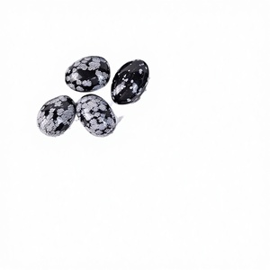Cristaux écologiques en gros crystalsbydua, pierres naturelles d'obsidienne flocon de neige, pierres roulées pour la décoration de Noël, format de poche - Product Image 2