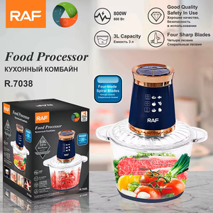 Licuadora Multifuncional de Alta Calidad con Cuchilla de Acero Inoxidable de 360 Grados, Picadora de Carne Eléctrica de Cocina, Procesador de Alimentos - Product Image 1