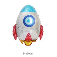 Ballons en aluminium pour fête de bébé, personnage d'astronaute personnalisé 4d pour enfants, dessin animé de noël 40 pouces fête joyeux anniversaire, vente en gros