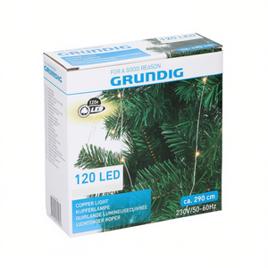 Luces de Navidad Grundig 120 LED 290cm Blanco Cálido 230V IP20 - Product Image 3