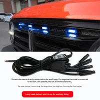 Pour Tank 300 : Feu de calandre LED décoratif, petit, jaune, à changement de couleur, avec application, feux de jour LED clignotants, modification