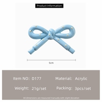 Lot de 3 pinces à cheveux colorées, épingles à cheveux style carte, décorations papillon, ruban de 5 cm pour nœuds, accessoires pour cheveux