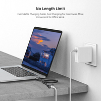Cable de Extensión USB Tipo C 3.1 Macho a Hembra para Computadora, con Tornillo de Panel