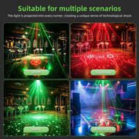 Projecteur PAR à 28 LED, lumière laser DJ, guirlande lumineuse LED, lumières de fête, disco avec télécommande, activé par le son, pour bar, club, événements festifs | YSH