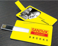 Conception vierge impression logo carte clé USB 2.0 disque ID forme de carte clé usb carte blanche clé USB pour les entreprises