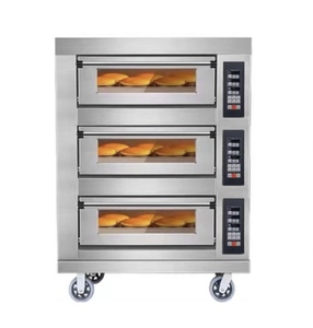 Precio de fábrica Horno de convección eléctrico comercial panadero de carne buen precio 2 cubiertas 4 bandejas pan <span class=keywords><strong>pizza</strong></span> horno eléctrico para panadería - Product Image 5