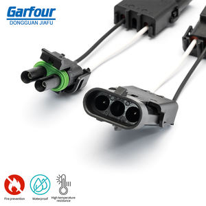 Custom Automotive LED Headlight Parking/Backlight Connector Adapter Copper Parts Harness Systems for Cars - Product Image 3