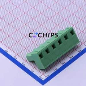 KF2EDGK-7.62-6P Plug-in Terminal Block P=7.62mm Connector ( Connector Type: Plug )( Construction: 1x6P )( Pitch: 7.62mm ) - Product Image 2