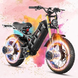 Bicicleta Eléctrica de Montaña de 26 Pulgadas 250W 52V con Neumáticos Gruesos para Todo Terreno, E-Bike para Adultos Hombres de Larga Distancia para Aventura - Product Image 6