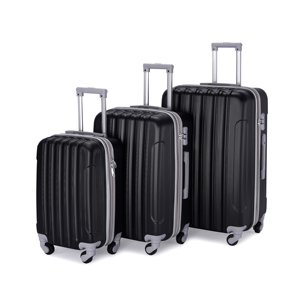 Ensemble de 3 valises rigides en PC+ABS, valises de voyage légères, design empilable résistant aux rayures, 20"/24"/28" - Product Image 4
