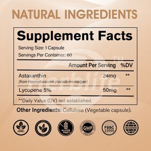 Suplementos para Bronceado de la Piel OEM ODM, Cápsulas de Bronceado sin Sol con Astaxantina y Licopeno, Gran Venta - Product Image 3