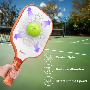 Pelota de Pickleball Portátil FitSpark 2026 Serie Pro, Personalizada, con Núcleo de Espuma EVA de 16 mm de Grosor, Fibra de Carbono T700, Aprobada por la USAPA - Product Image 3