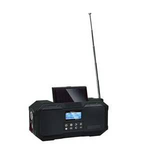 Am/Fm NOAA WB Digital Radio Disco Outdoor Mini Bt Smart Speaker With SOS Alarm Thermometer