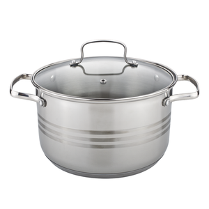 Ensemble de casseroles et poêles antiadhésives en acier inoxydable pour soupes et bouillons, compatibles induction - Product Image 1