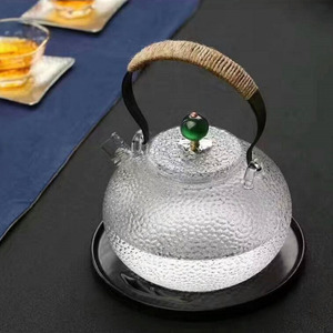 Théière en verre martelé Bingjie avec couvercle, résistante à la chaleur, ensemble à thé Kung Fu - Product Image 3