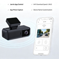 Caméra embarquée Jarvis à double objectif 2K avec WiFi, mode stationnement 24H, enregistrement en boucle, capteur G et contrôle par application – Caméra avant pour voiture