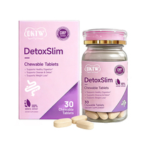 OKTW Comprimés à croquer Détox Minceur, Complément Détox Intestinal, Nettoyant Herbal pour la Perte de Poids