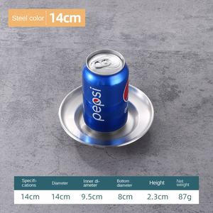 304ステンレス鋼板韓国風スナック皿インドネシア201ディナープレート浅い皿 - Product Image 6