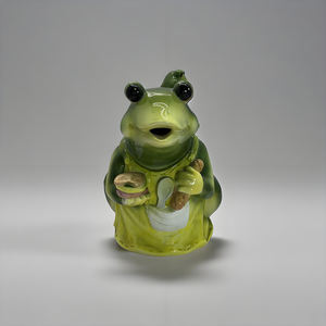 Théière grenouille en céramique avec couvercle théière en forme de grenouille théière grenouille décoration pour cadeaux ou usage domestique - Product Image 4