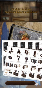Kit de montage 3D fait main <span class=keywords><strong>en</strong></span> <span class=keywords><strong>bois</strong></span> DIY - William Castle - Jouet DIY pour les 14 ans et plus - Puzzle <span class=keywords><strong>en</strong></span> <span class=keywords><strong>bois</strong></span> 3D - Product Image 5