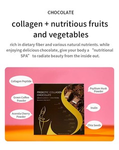 Caja Multifuncional para Adelgazar con Alto Contenido de Cacao, Chocolate para Limpieza Intestinal Sin Azúcar, Colágeno, Fibra, Péptidos, <span class=keywords><strong>Bio</strong></span> Detox, Pérdida de Peso - Product Image 4
